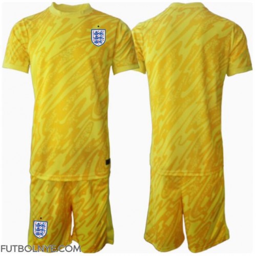 Camiseta Inglaterra Portero Visitante Equipación para niños Eurocopa 2024 manga corta (+ pantalones cortos)